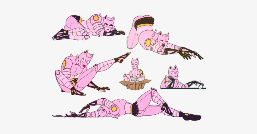 “ Killer Queen Doing His Cat Things ” - Killer Queen Jojo Meme, transparent png #1625370