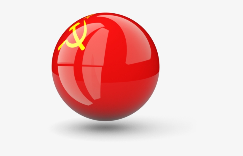 Illustration Of Flag Of Soviet Union - Sphere, transparent png #1625438