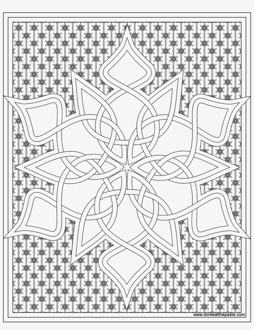 Frozen Snowflakes Coloring Pages - Coloring Book, transparent png #1625942
