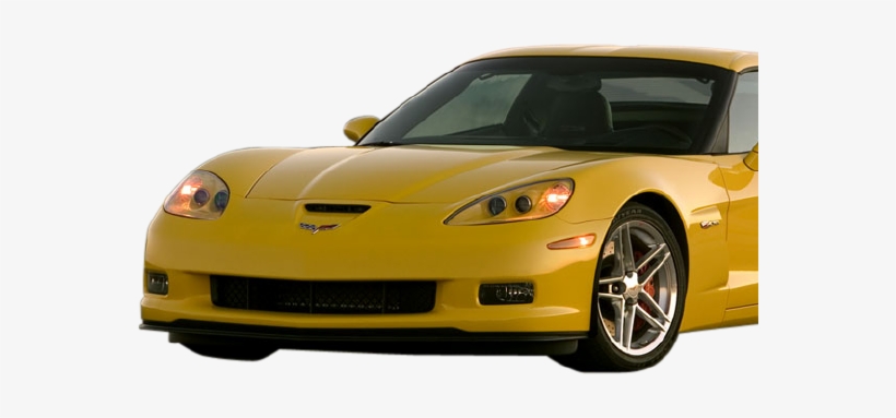 Header Car - 2006 Z06 Corvette Yellow, transparent png #1626000