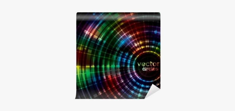 Colorful Glowing Techno Circle Spectrum Background - Graphics, transparent png #1626026