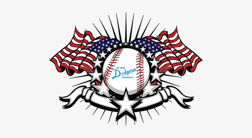 Dodgers Drop First Game Of Wbl Round Robin - American Flag And Football, transparent png #1626167