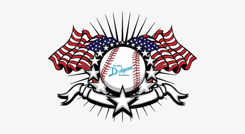 Dodgers Drop First Game Of Wbl Round Robin - American Flag And Football, transparent png #1626167