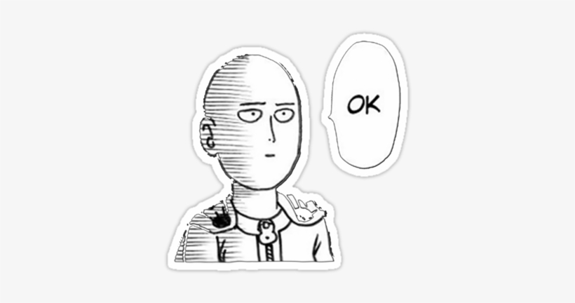 Vector Freeuse Download One Punch Man Stickers By Theonlymonkey - Anime One Punch Man Funny, transparent png #1626201