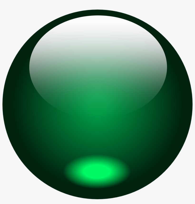 Green Glass Marble - Green Marble Png, transparent png #1626370