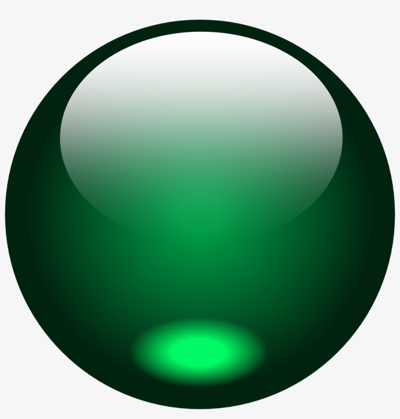 Green Glass Marble - Green Marble Png, transparent png #1626370