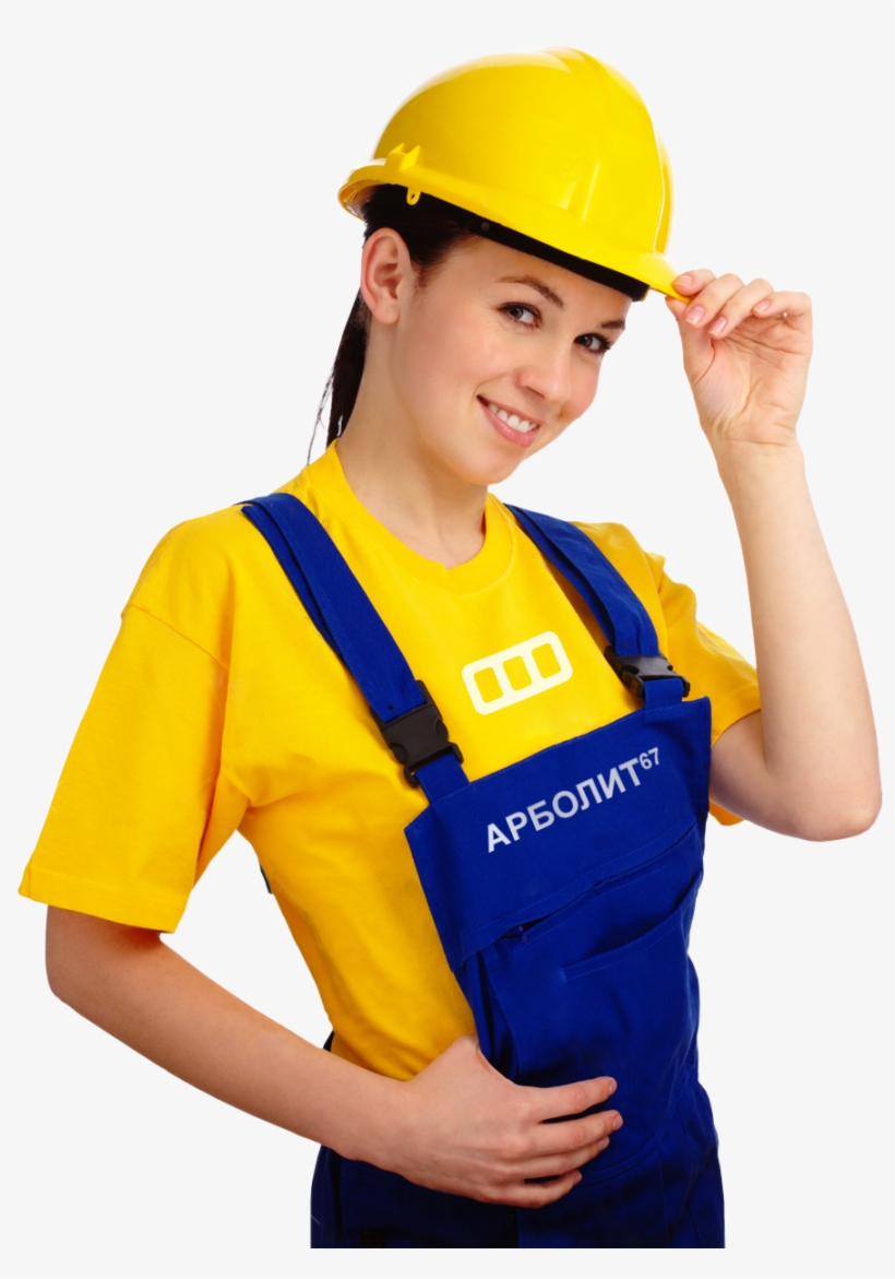 Industrail Engineer Female Png Image - Строитель Png, transparent png #1626592