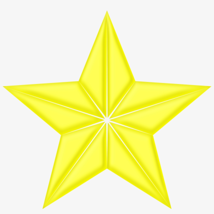 This Free Icons Png Design Of 3d Segmented Yellow Star, transparent png #1626637