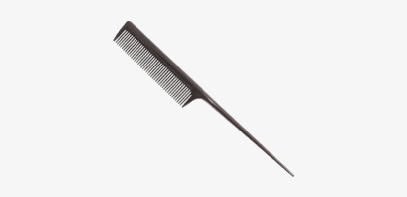 Comb Black Plastic - Rat Tail Comb, transparent png #1627048