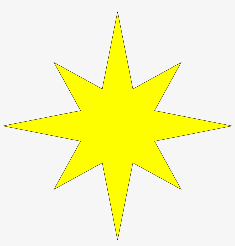 8 Pointed Star Png, transparent png #1627105