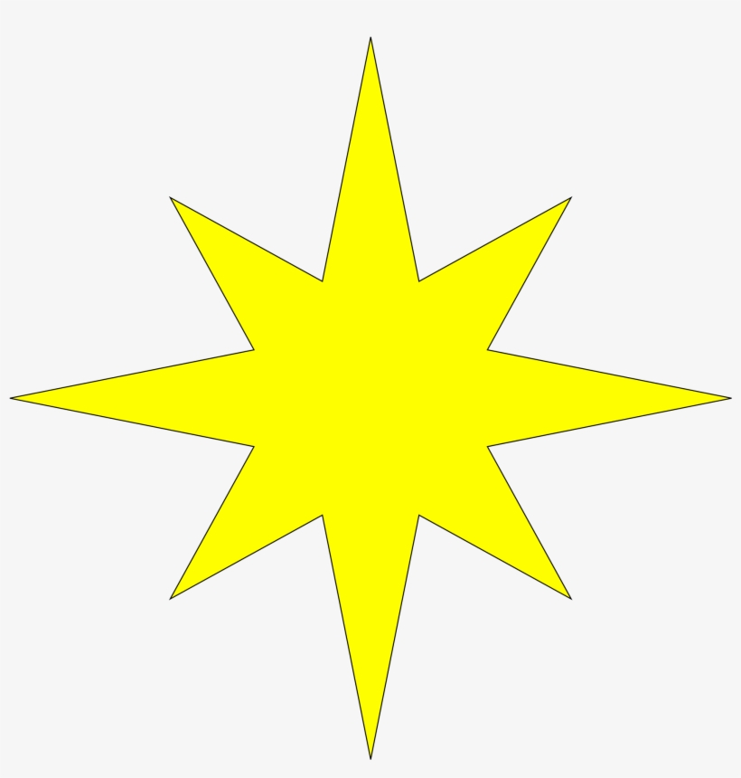 8 Pointed Star Png, transparent png #1627105