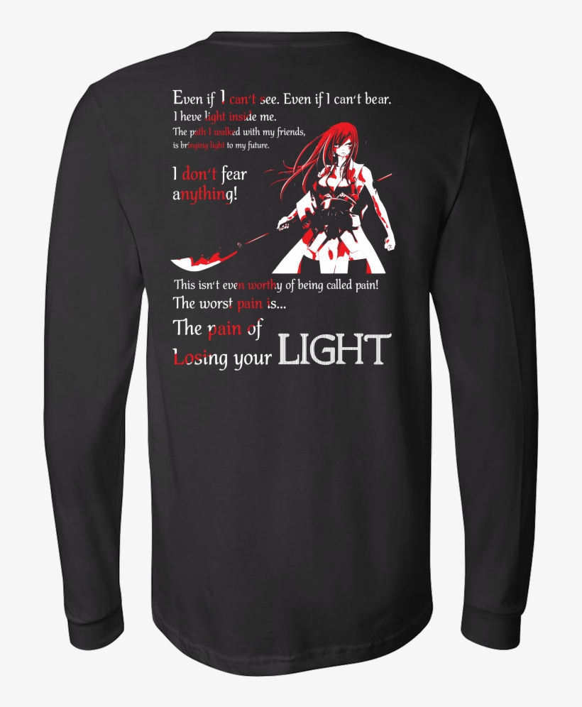 The Pain Of Losing Your Light Erza Scarlet - Wish A Mother Fucker Would T Shirt, transparent png #1627442