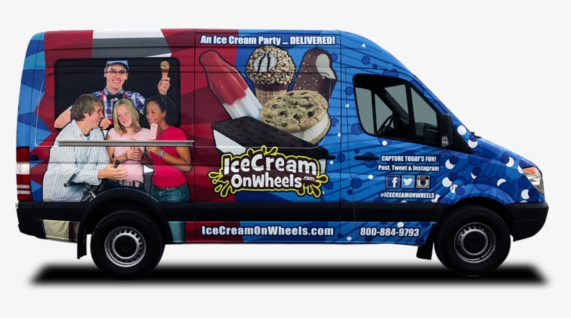 Ice Cream Truck For Events - Compact Van, transparent png #1627518