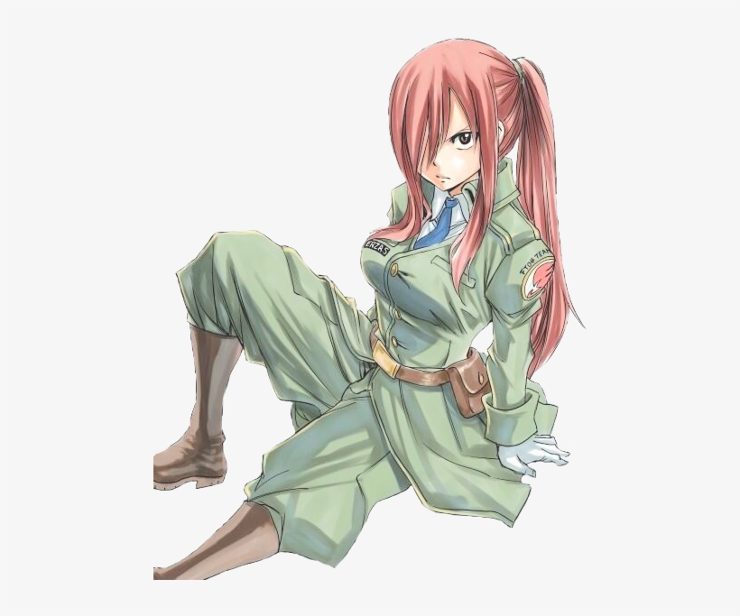 Anime, Erza Scarlet, Erza Scarlett, Fairy Tail, Red - Fairy Tail Hiro Mashima Drawing Erza, transparent png #1627646