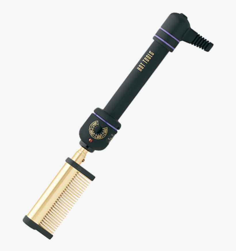Hot Tools 1150 Gold Pressing Comb Ht1150 - Hot Tools Professional 1 1/4" Curling Iron - Gold, transparent png #1627717