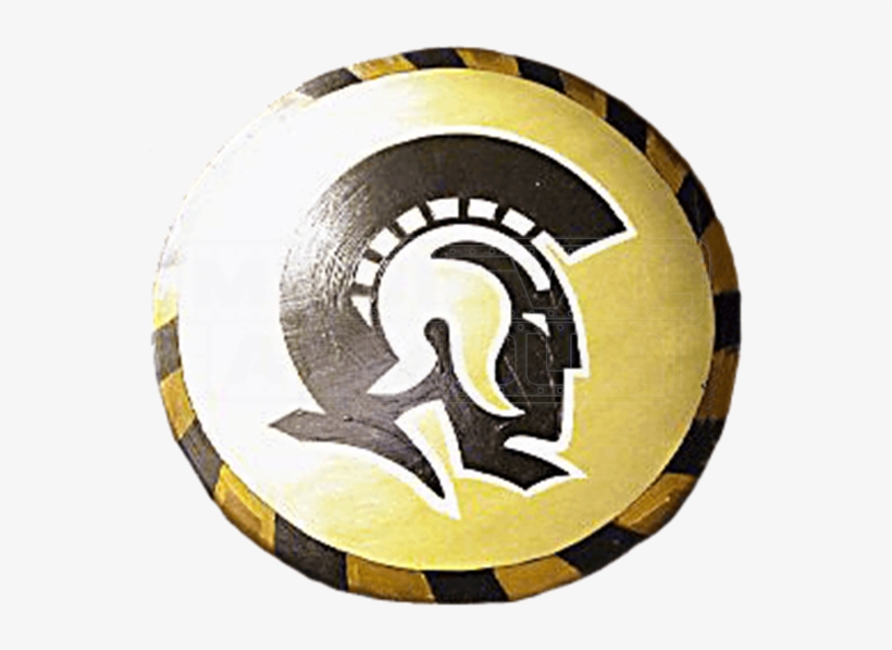 Wooden Gold Trojan Warrior Shield - Ualr Trojans, transparent png #1627840