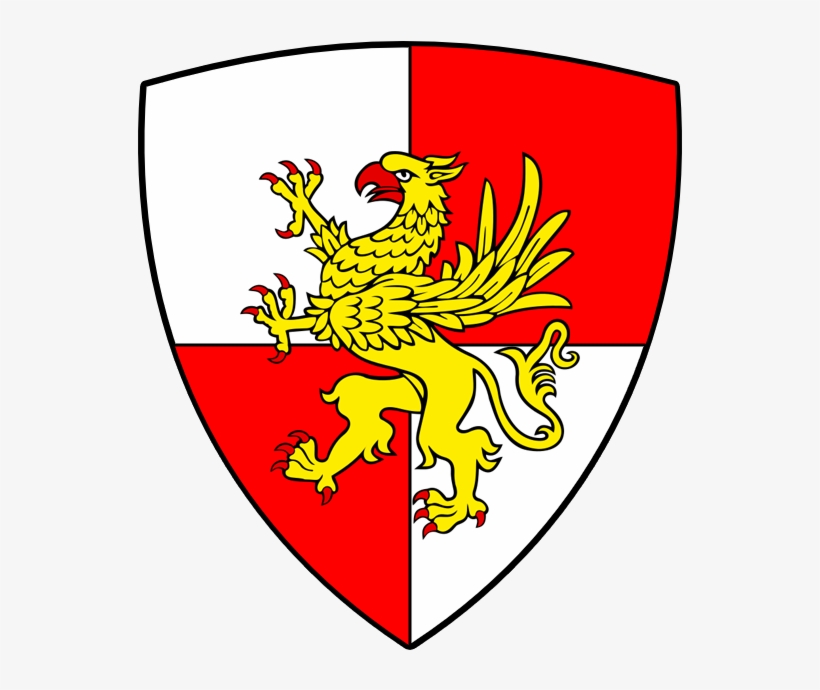 Or Griffin On Gules And Argent - Griffin Medieval Times, transparent png #1627864