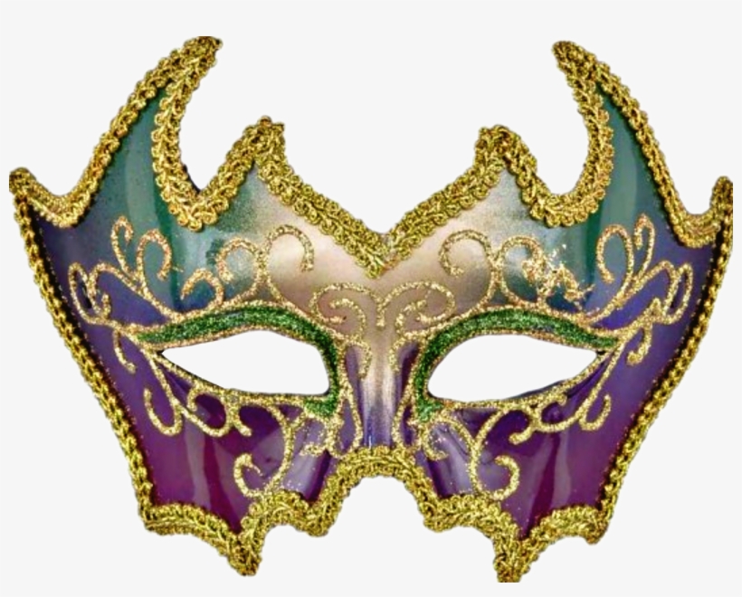 Report Abuse - Deluxe Mardi Gras Mask, transparent png #1628077