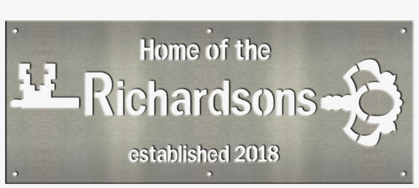 Personalized Family Name Sign With Established Year - Commemorative Plaque, transparent png #1628095