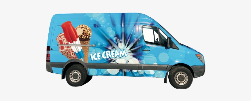 Ice Cream Truck Png - Minivan, transparent png #1628119