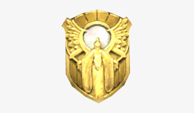 Ffxi Shield 39 - Fantasy Gold Shield, transparent png #1628139