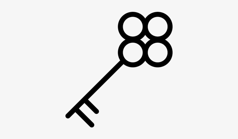Vintage Key Outline Vector - Llave Vintage Png, transparent png #1628354