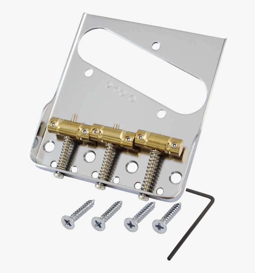 Gotoh, Vintage Tele, Cut Down Sides, In Tune Saddles - Gotoh Tele Bridge Saddles, transparent png #1628526