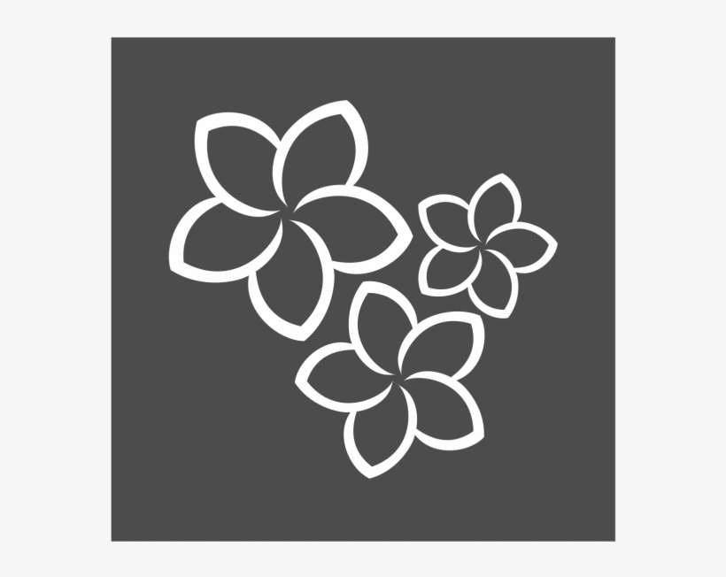 Plumeria Flower Logo Vector - Placemat, transparent png #1628689