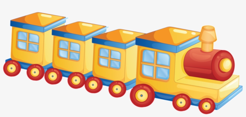 High Definition Cartoon Hand Painted Small Train Toys - Train, transparent png #1628759