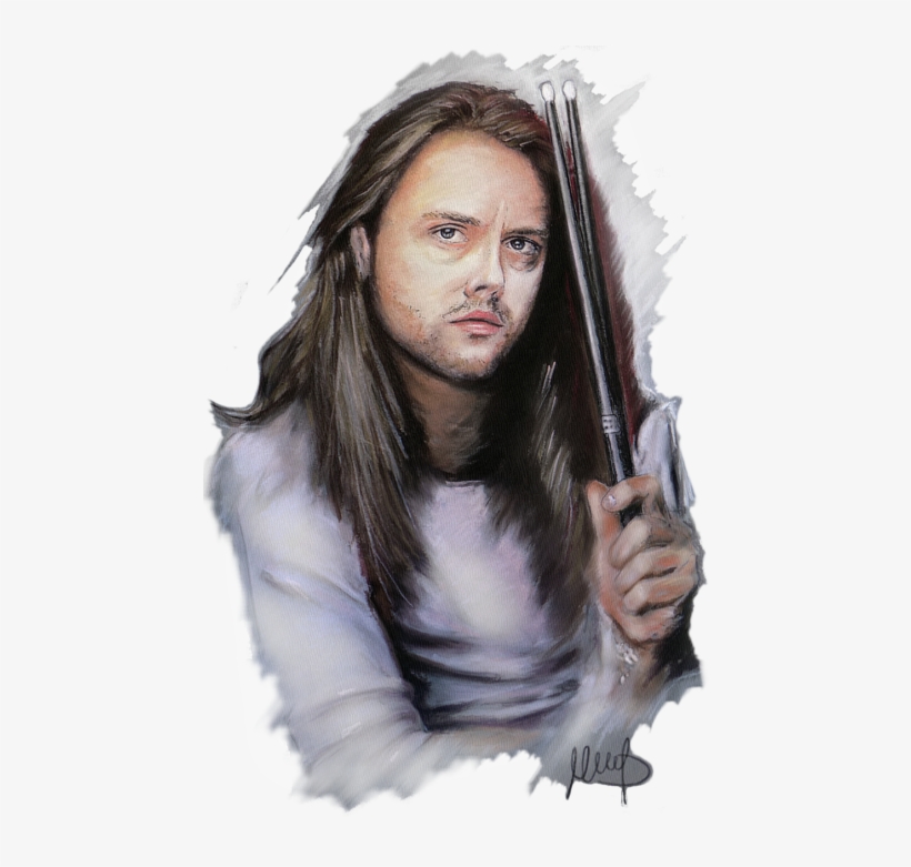 Click And Drag To Re-position The Image, If Desired - Lars Ulrich Long Hair, transparent png #1628899