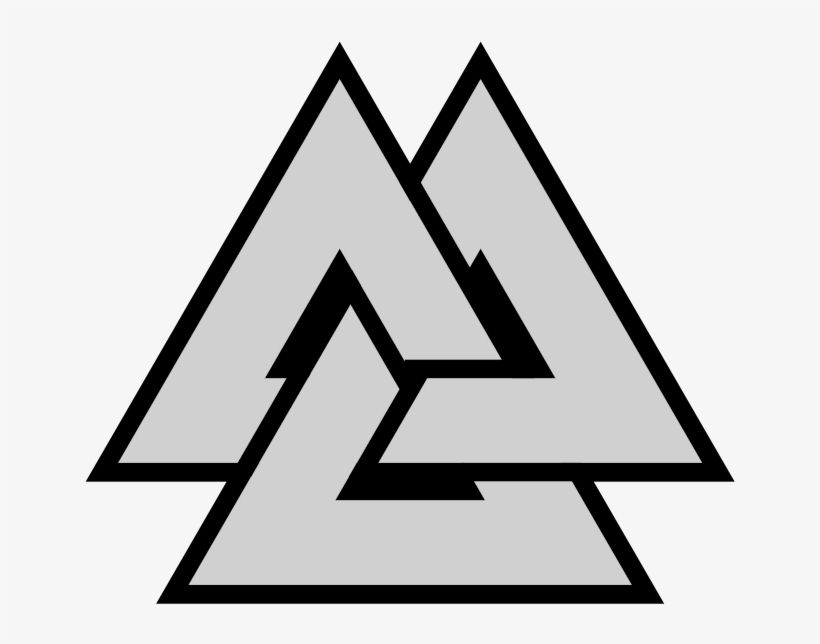 Valknut Symbol Triquetra - Asatru Volknot Do Right Odinist Symbol Asatru Volknot, transparent png #1629107