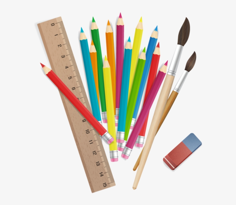 Crayons Stylos Crayons Png - Colored Pencils Png, transparent png #1629109