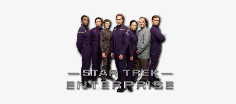 Enterprise Tv Show Image With Logo And Character - Star Trek Enterprise Crew Png, transparent png #1629205