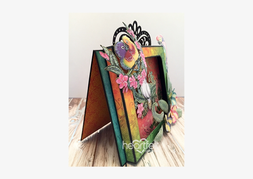 Heartfelt Creations Tropical Plumeria Cling Stamp Set - Parrot, transparent png #1629764