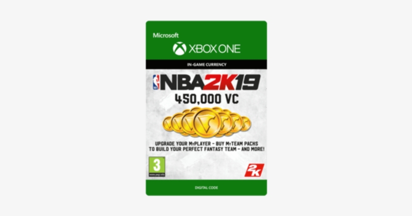 450,000 Vc For Xbox One - Nba 2k19 200k Vc, transparent png #1629814