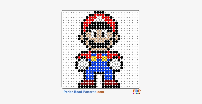 Perler Bead Pattern Super Mario - Mario Perler Beads Pattern, transparent png #1630091