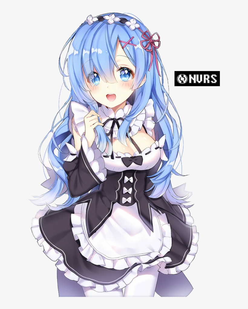 Ai Fan Rem X Ram Vào Đuê ~ - Re Zero Rem Long Hair, transparent png #1630289