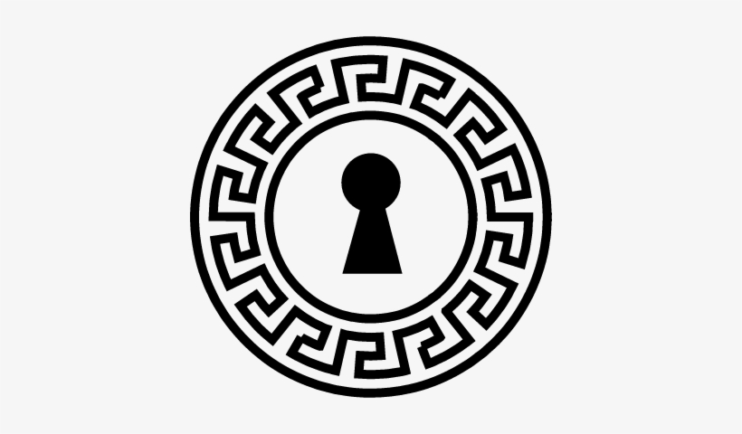 Keyhole Shape With Ornamented Circle Of Indian Design - Designs In A Circle, transparent png #1630428