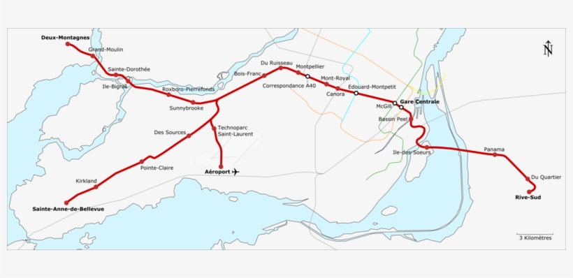 Stations Rem - Island Of Montreal, transparent png #1630429