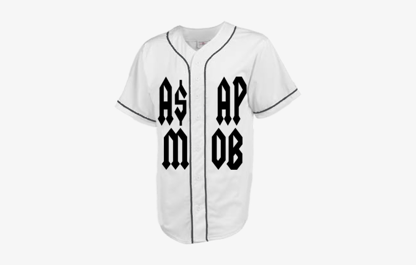 Teamwork Athletic Full Button Baseball Jersey - Asap Mob Jersey, transparent png #1630515