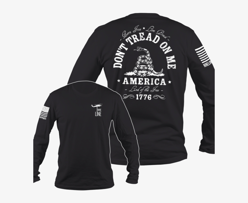 Don't Tread On Me T Shirt Nine Line Men's Long Sleeve - Don T Tread On Me Long Sleeve Shirt, transparent png #1630869