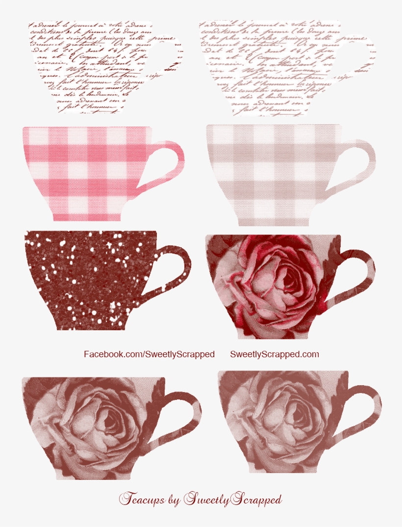 Free Teacups Clipart - Teacup Printables, transparent png #1631047