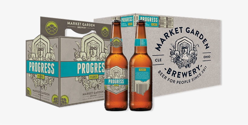 Market Garden Progress Pilsner Pours To A Hazy Golden - Market Garden Brewery Progress, transparent png #1631129