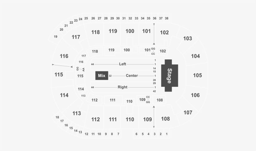 Ricoh Coliseum Seating Chart, transparent png #1631197