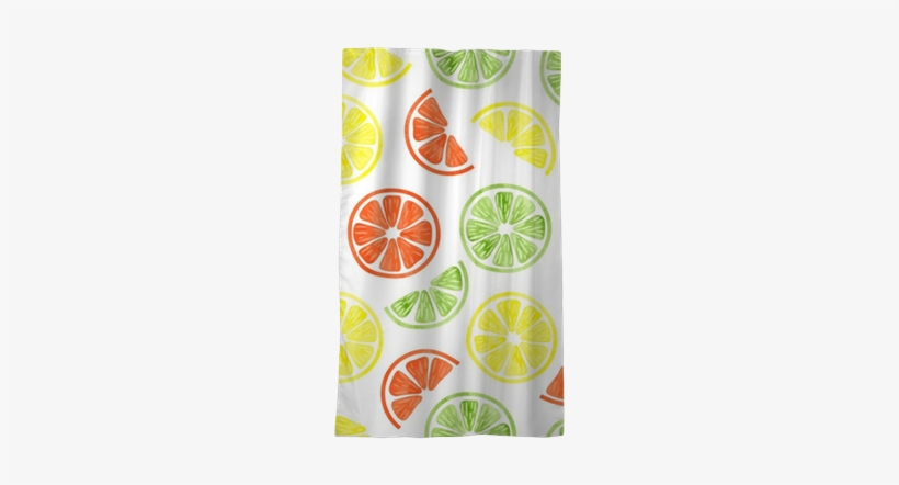 Watercolor Citrus Seamless Pattern - Citrus, transparent png #1631309