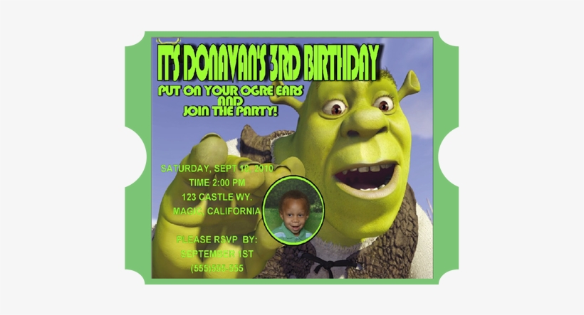 Shrek Birthday Party Keepsake Bottleinvitation & Cards - Mike Myers Signed Autograph Classic Shrek Funny Scene, transparent png #1631644