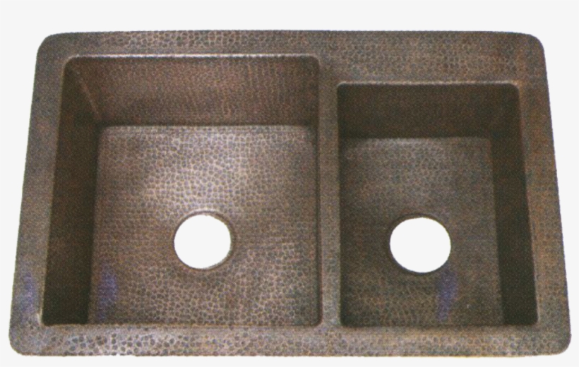 Copper Potter Hammered Undermount Kitchen Sink Double, transparent png #1631645