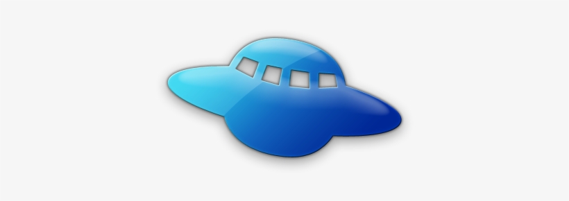 Ufo Clipart Icon - Blue Ufo Png, transparent png #1631649