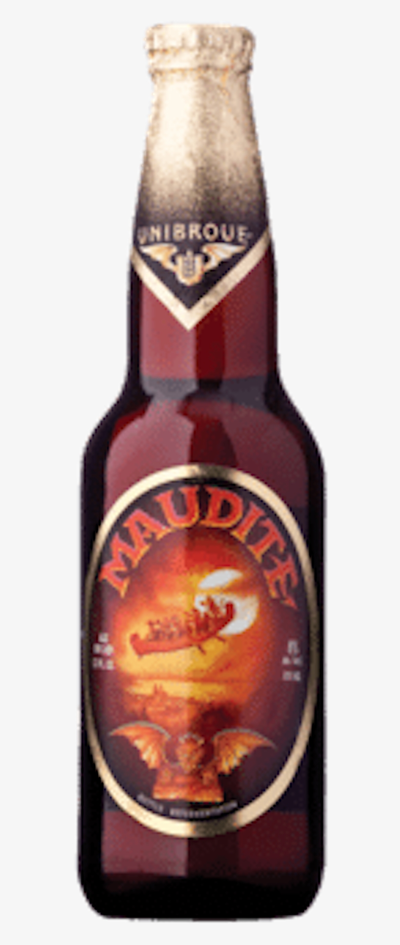 8820131463198 - Unibroue Maudite - 12 Fl Oz Bottle, transparent png #1631668