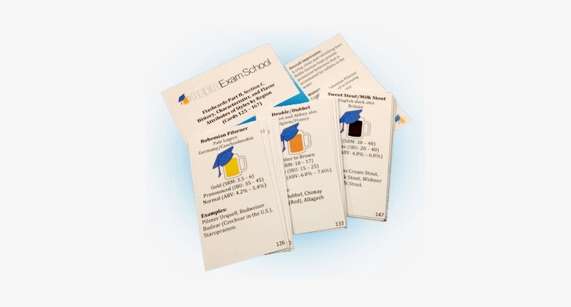 Beer Exam School Flashcards, Beer Styles Set - Brochure, transparent png #1631734
